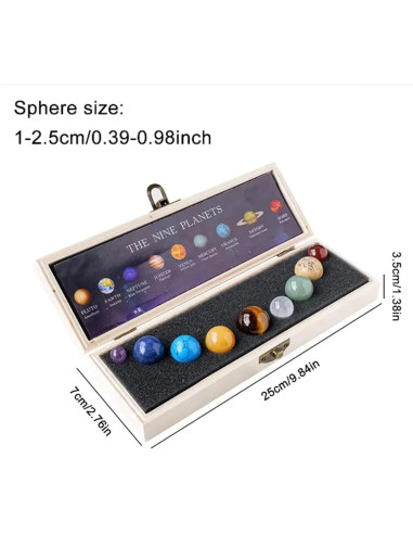 Esfera de Cristal del Sistema Solar 9 Planetas JHNGYJY