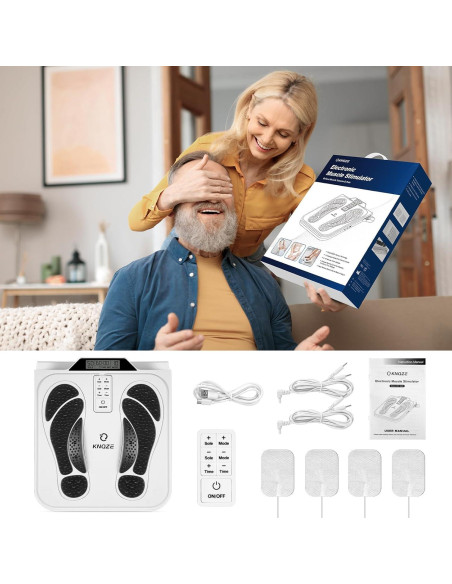 Masajeador de pies EMS KNQZE AST-300V, 10 modos, 50 intensidades Masajeador de pies EMS KNQZE AST-300V, 10 modos, 50 intensidades