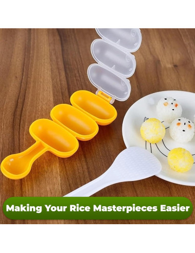 Molde para Bolas de Arroz LIBERHAUS - Kit de Sushi 1 Taza