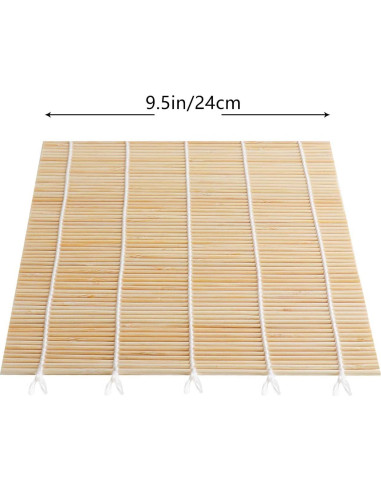 Estera de Sushi FUNGYAND de Bambú Natural 24 cm - 2 Pcs