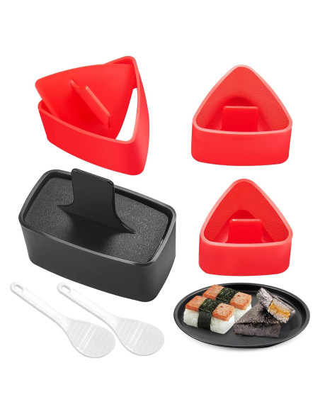 Molde de Onigiri AYCCNH, Kit de 4 Moldes de Sushi Molde de Onigiri AYCCNH, Kit de 4 Moldes de Sushi