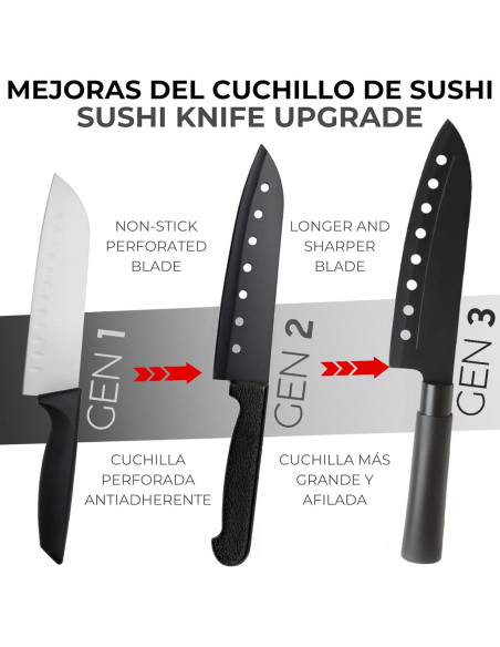 Kit de Sushi Profesional Cassary 17 Piezas con Esterilla Kit de Sushi Profesional Cassary 17 Piezas con Esterilla