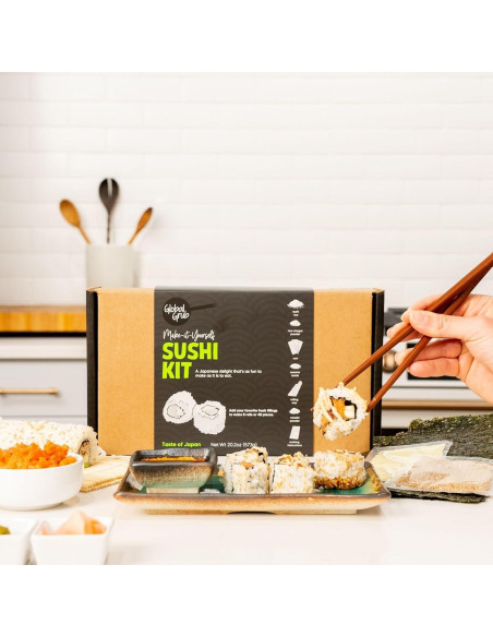 Kit de Sushi DIY Global Grub - Ingredientes y Esterilla Kit de Sushi DIY Global Grub - Ingredientes y Esterilla