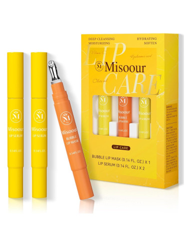 Suero Labial y Mascarilla Espumosa Misoour - 3 Piezas 4.1 ml