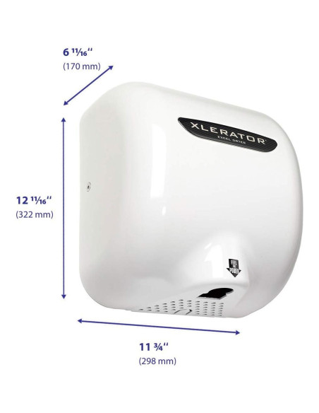 Secador de Manos Excel Dryer XLERATOR XL-BW 1.1N 500W Secador de Manos Excel Dryer XLERATOR XL-BW 1.1N 500W