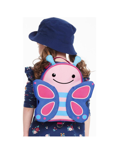 Mochila Mini Skip Hop Zoo Mariposa con Correa de Seguridad