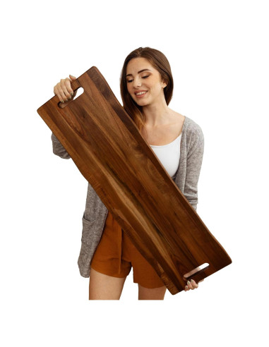 Tabla de Servir Rectangular Acacia Home Beets 91x30 cm