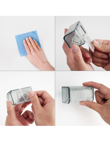Soporte para Cepillos de Dientes LUEXBOX Gris 2 Compartimentos