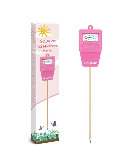Medidor de Humedad del Suelo Gouevn para Plantas 27,7 cm Rosa Medidor de Humedad del Suelo Gouevn para Plantas 27,7 cm Rosa