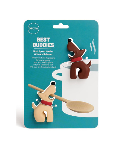 Soporte de Cuchara Divertido OTOTO Mejores Amigos 7,6 cm