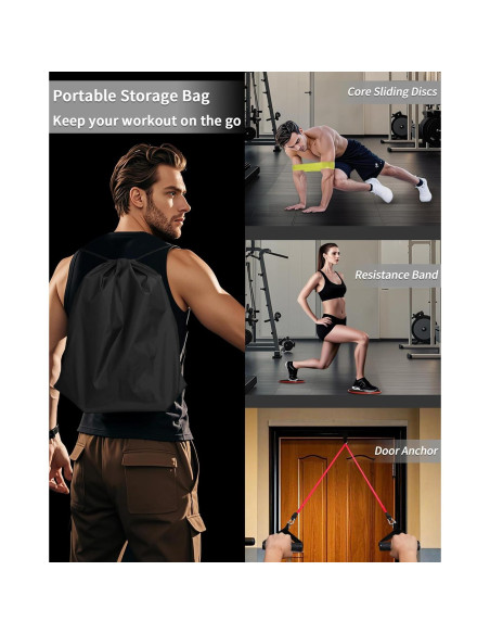 Sistema de Entrenamiento Portátil LAKXSF 9 en 1 con Tabla de Flexiones Sistema de Entrenamiento Portátil LAKXSF 9 en 1 con Tabla de Flexiones