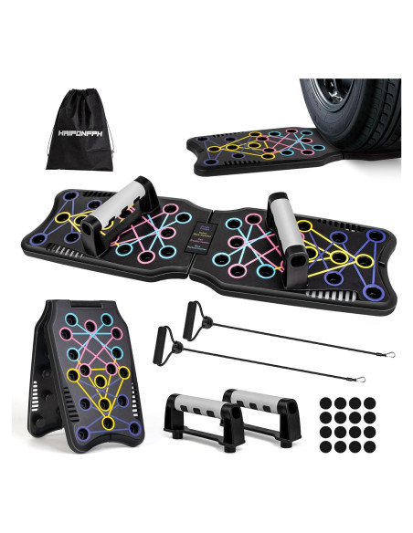 Tabla de Flexiones Haiponfph 9 en 1 Gimnasio en Casa Tabla de Flexiones Haiponfph 9 en 1 Gimnasio en Casa