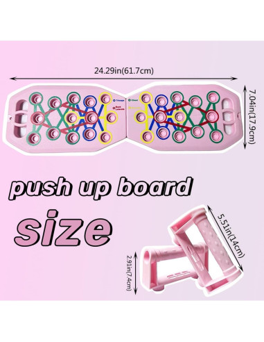 Tabla de Flexiones Rosa MAORISLX 28 en 1 para Mujeres