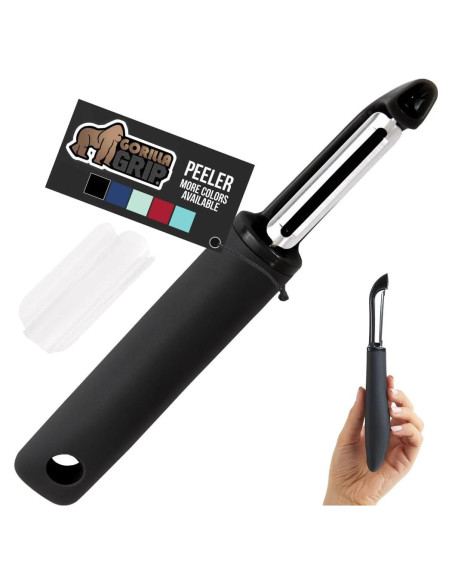 Pelador de Verduras Gorilla Grip Acero Inoxidable Ergonomico Pelador de Verduras Gorilla Grip Acero Inoxidable Ergonomico
