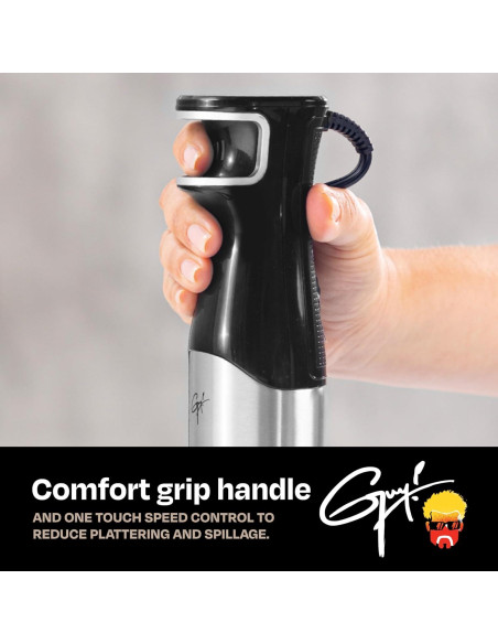 Batidora de Inmersión Flavortown Guy Fieri 400W Control Velocidad Batidora de Inmersión Flavortown Guy Fieri 400W Control Velocidad