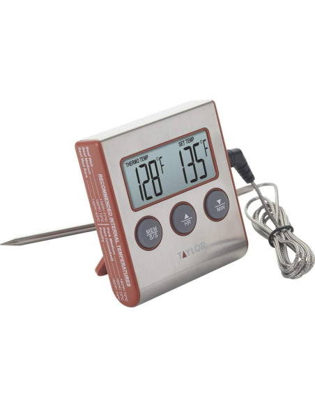 Termómetro Digital de Cocina Taylor TAP1487 Acero Inoxidable Termómetro Digital de Cocina Taylor TAP1487 Acero Inoxidable