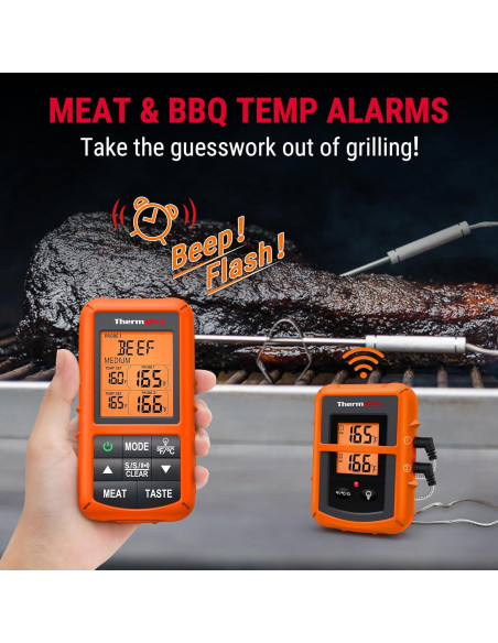 Termómetro de carne inalámbrico ThermoPro TP20 500FT Termómetro de carne inalámbrico ThermoPro TP20 500FT