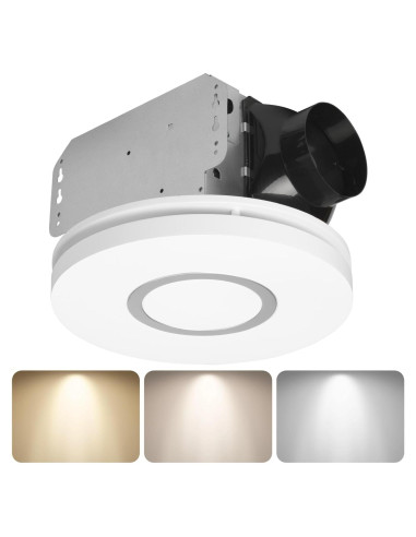 Ventilador de Baño Homewerks 7141-80-CTA con Luz LED 80 CFM