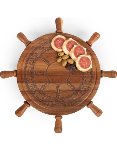 Tabla de Queso Giratoria PICNIC TIME Helmsman 30 cm Acacia