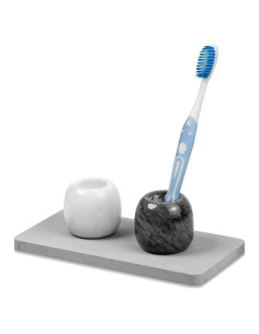 Soporte para Cepillo de Dientes de Mármol CM Chic Monday