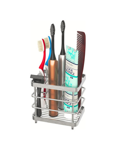 Soporte para Cepillos de Dientes WHALCHI Acero Inoxidable 5 Ranuras