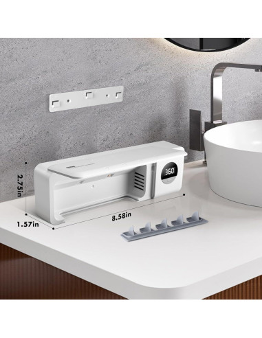 Soporte para Cepillos de Dientes AuntyFey Limpiador 4 Ranuras