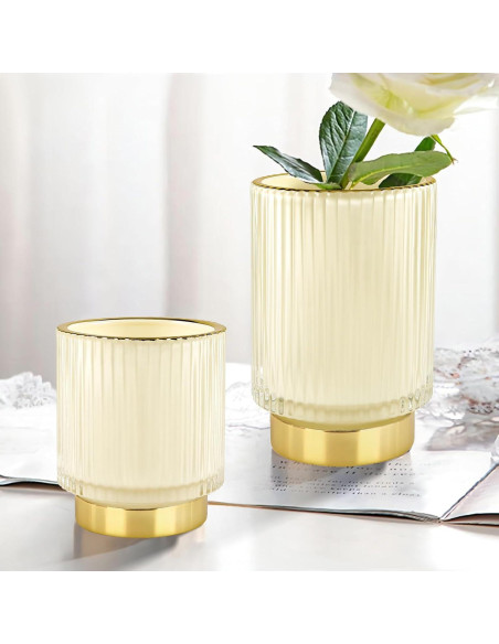 Soporte para brochas de maquillaje DASITON cristal Crema L Soporte para brochas de maquillaje DASITON cristal Crema L