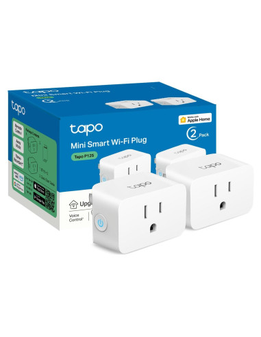 Enchufe Inteligente TP-Link Tapo P125 2-Pack, 1800W, HomeKit
