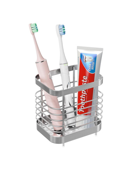 Soporte para cepillos de dientes Sgokuno acero inoxidable 10.5 cm Soporte para cepillos de dientes Sgokuno acero inoxidable 10.5 cm