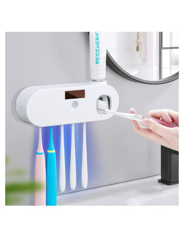 Soporte para Cepillos de Dientes OVAS HOO Blanco 5 Espacios