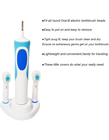Cubierta de cepillo de dientes eléctrico LazyMe para Oral-B - 3 PCS