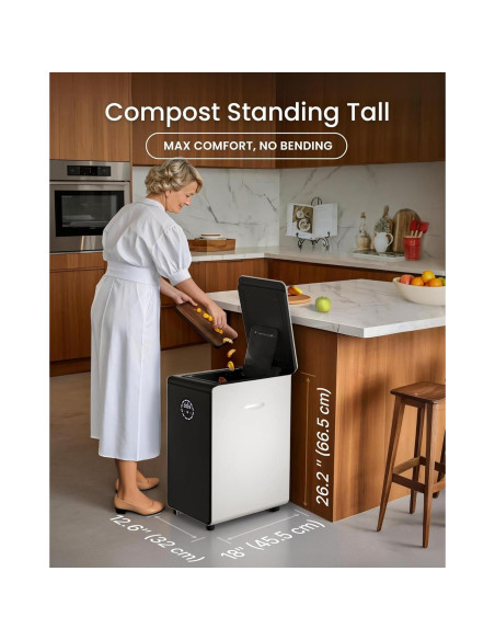 Compostador Eléctrico GEME 19L para Cocina, Sin Olores Compostador Eléctrico GEME 19L para Cocina, Sin Olores