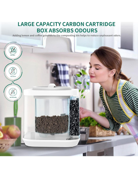 Compostador Eléctrico CORESLUX 3.5L para Cocina y Jardín Compostador Eléctrico CORESLUX 3.5L para Cocina y Jardín
