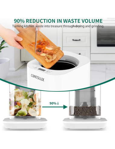 Compostador Eléctrico CORESLUX 3.5L para Cocina y Jardín