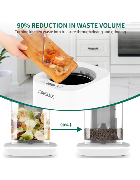 Compostador Eléctrico CORESLUX 3.5L para Cocina y Jardín Compostador Eléctrico CORESLUX 3.5L para Cocina y Jardín