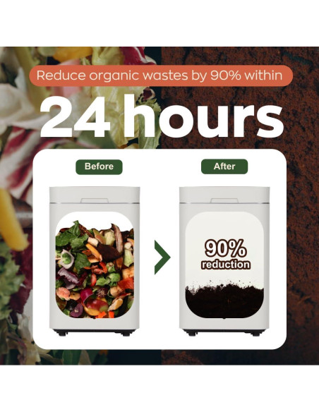 Compostador Eléctrico Reencle 22L Sin Olores y Silencioso Compostador Eléctrico Reencle 22L Sin Olores y Silencioso