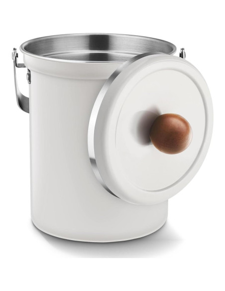 Contenedor de Compostaje WAGENSTEIGER 3L Acero Inoxidable Blanco Contenedor de Compostaje WAGENSTEIGER 3L Acero Inoxidable Blanco