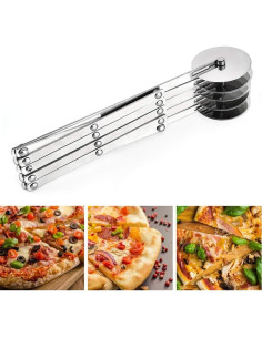 Cortador de Masa 5 Ruedas ENINFUT Acero Inoxidable Ajustable 2