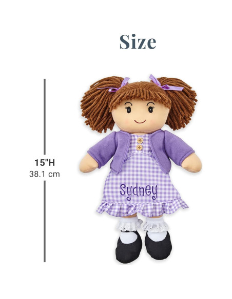Muñeca de Trapo Personalizada Hagamos Recuerdos 38 cm Muñeca de Trapo Personalizada Hagamos Recuerdos 38 cm