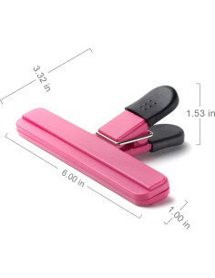 Paquete de 6 Clips para Bolsas de Alimentos Ninth Five 15.2 cm 2