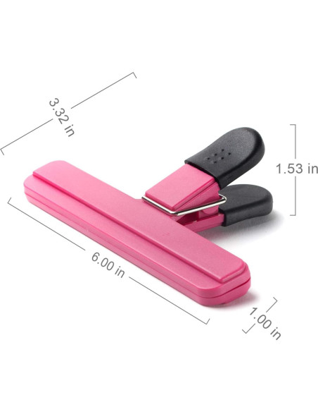 Paquete de 6 Clips para Bolsas de Alimentos Ninth Five 15.2 cm Paquete de 6 Clips para Bolsas de Alimentos Ninth Five 15.2 cm