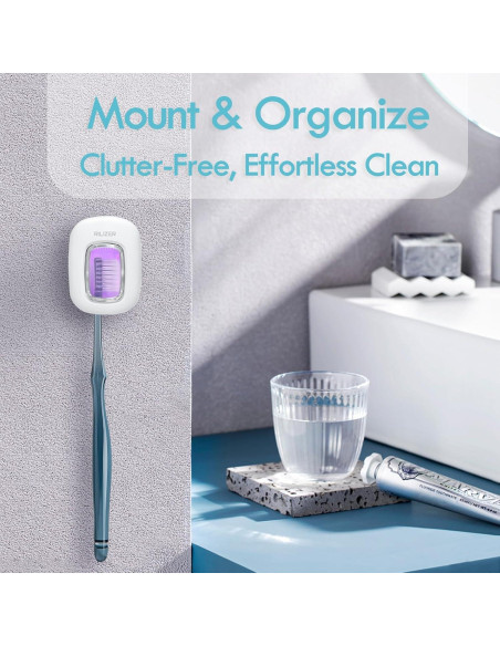 Desinfectante de Cepillos de Dientes UV RILIZER Blanco Recargable Desinfectante de Cepillos de Dientes UV RILIZER Blanco Recargable