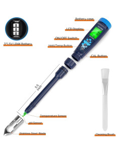 Medidor de pH Digital YINMIK para Suelo y Agua - Kit Profesional 2