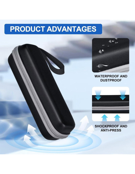 Estuche de viaje TUNYINSH para cepillo eléctrico negro Estuche de viaje TUNYINSH para cepillo eléctrico negro