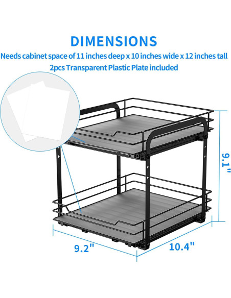 Organizador de Especias RCHYFEED 2 Niveles 1.63 kg Ajustable Organizador de Especias RCHYFEED 2 Niveles 1.63 kg Ajustable
