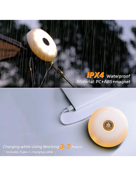 Luces de Camping Hiromeco 2 en 1, 10m, Impermeables, USB Luces de Camping Hiromeco 2 en 1, 10m, Impermeables, USB