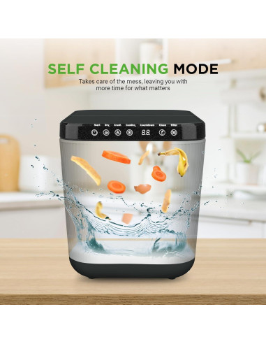Compostador Eléctrico Nutrichef 3L Gris - Cubo de Cocina