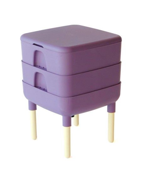Vermicompostor FCMP Outdoor 2 Bandejas Ciruela 30L Vermicompostor FCMP Outdoor 2 Bandejas Ciruela 30L