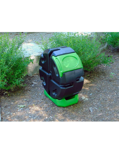 Compostador Giratorio FCMP Outdoor 19 Galones Negro Verde