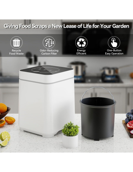 Compostador Eléctrico de Encimera SOLIDEE 3L con LED Compostador Eléctrico de Encimera SOLIDEE 3L con LED